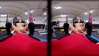 VRConk Petite girl fucked by fat cock on tap the gym VR Porn